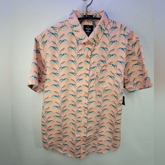 Artistry in Motion Short Sleeve Button Down Shirt Palm Trees Men's Size Large - Picture 1 of 8
